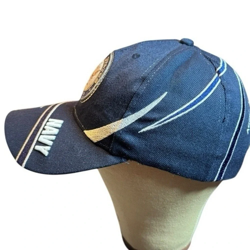 US Navy Black Cap Hat OFFICIALLY LICENSED Hat Military NEW